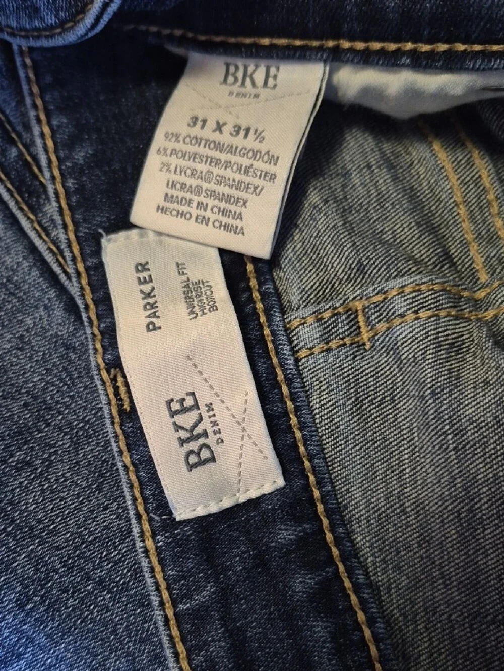 BKE  Faded Blue Straight Jeans